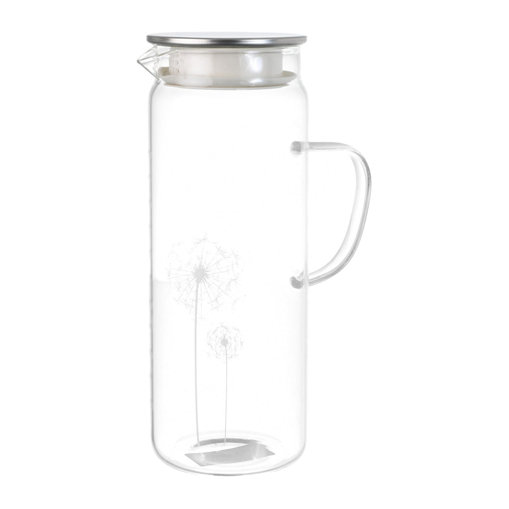 O'lala - Glass Carafe With Stainless Steel Cover - White - 25cm - 520008133