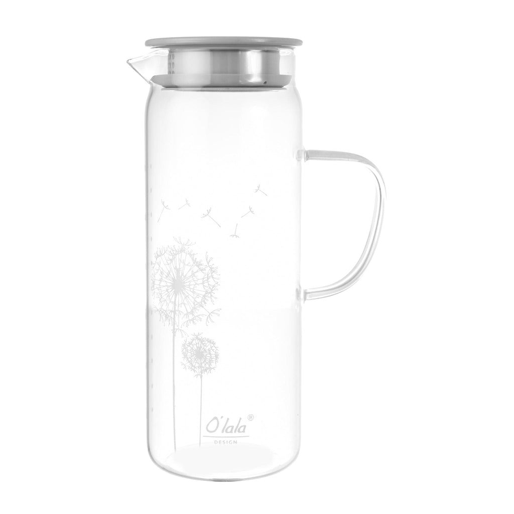 O'lala - Glass Carafe With Stainless Steel Cover - Grey - 25cm - 520008137
