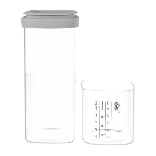 O'lala - Food Container With Cover for Quantity Measurements - Grey - 26cm - 520008155