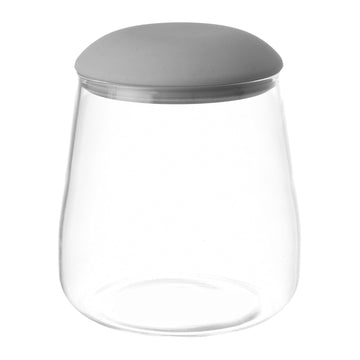 O'lala - Glass Jar with Silicone Cover - Grey - 8x10cm - 520008157
