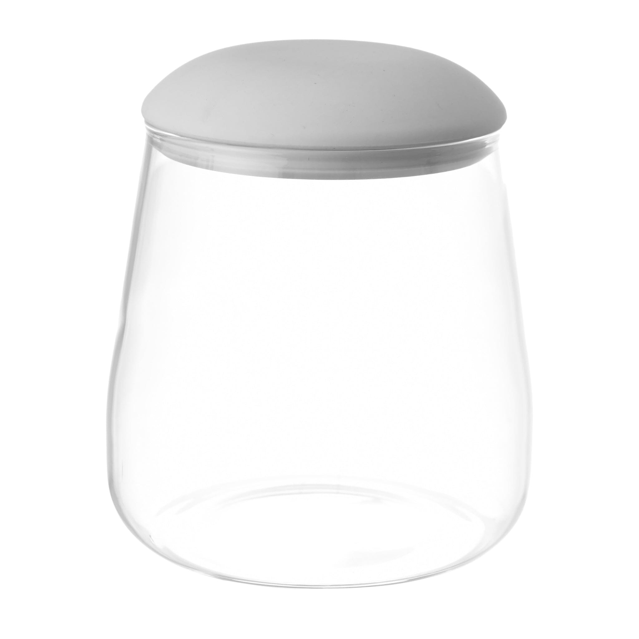 O'lala - Glass Jar with Silicone Cover - White - 8x10cm - 520008158