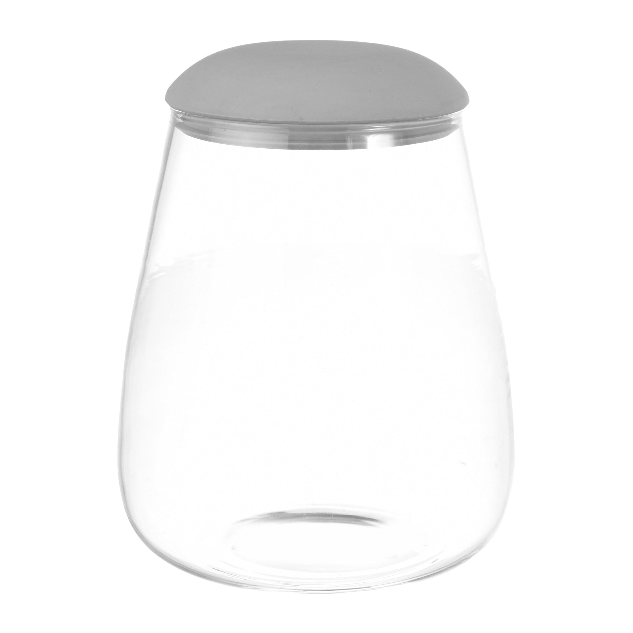 O'lala - Glass Jar with Silicone Cover - Grey - 8x14cm - 520008160