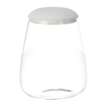 O'lala - Glass Jar with Silicone Cover - Grey - 8x14cm - 520008161