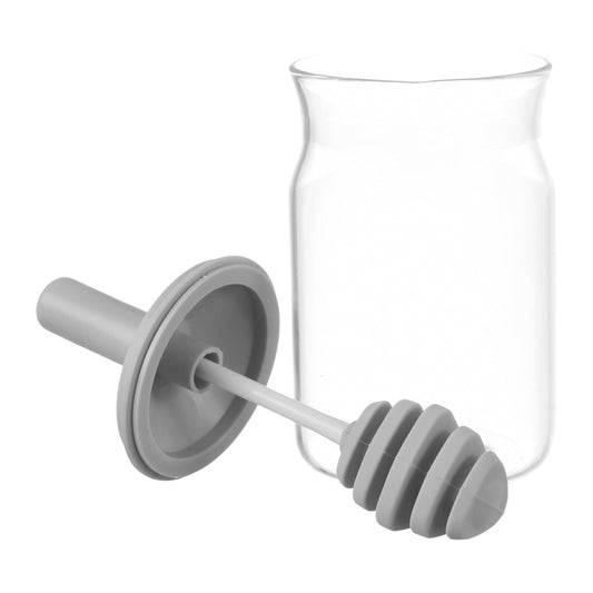 O'lala - Honey Jar With Spoon - Grey - 6x10cm - 520008166