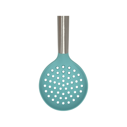 Cook Style - Silicone Kitchen Food Skimmer With Wooden Handle - Mint Green - 35x8cm - 520008214