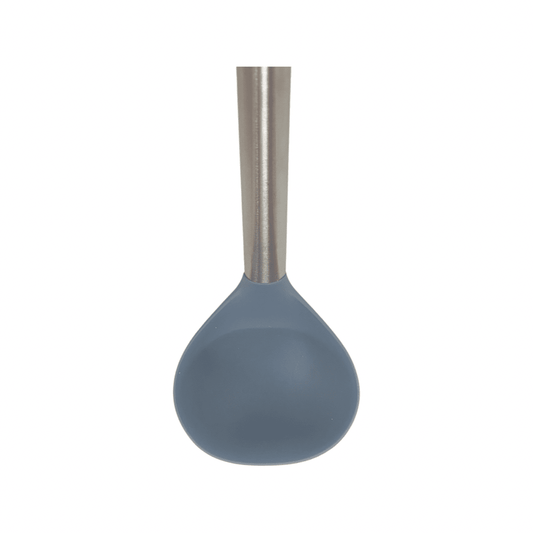 Cook Style - Silicone Kitchen Soup Ladle With Wooden Handle - Grey - 35x8cm - 520008215