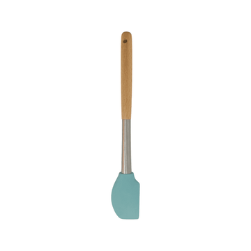 Cook Style - Silicone Kitchen Food Spatula With Wooden Handle - Mint Green - 35x8cm - 520008222
