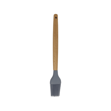 Cook Style - Silicone Kitchen Brush With Wooden Handle - Grey - 25x4cm - 520008244