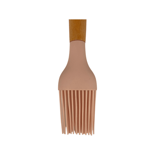 Cook Style - Silicone Kitchen Brush With Wooden Handle - Beige - 25x4cm - 520008245