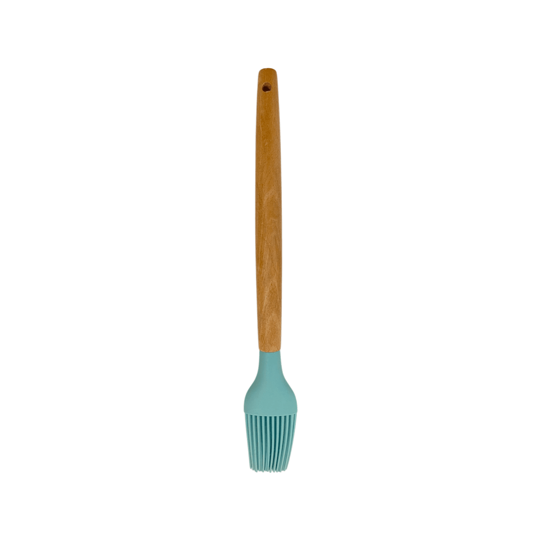 Cook Style - Silicone Kitchen Brush With Wooden Handle - Mint Green - 25x4cm - 520008246