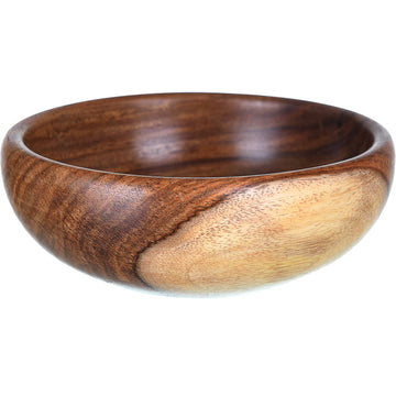 Large Round Wooden Bowl - 18cm - 5900017
