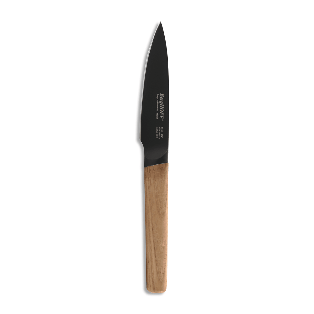 BergHOFF - Ron Black Paring Knife with Wooden Handle  - Stainless Steel - 17cm - 66000105