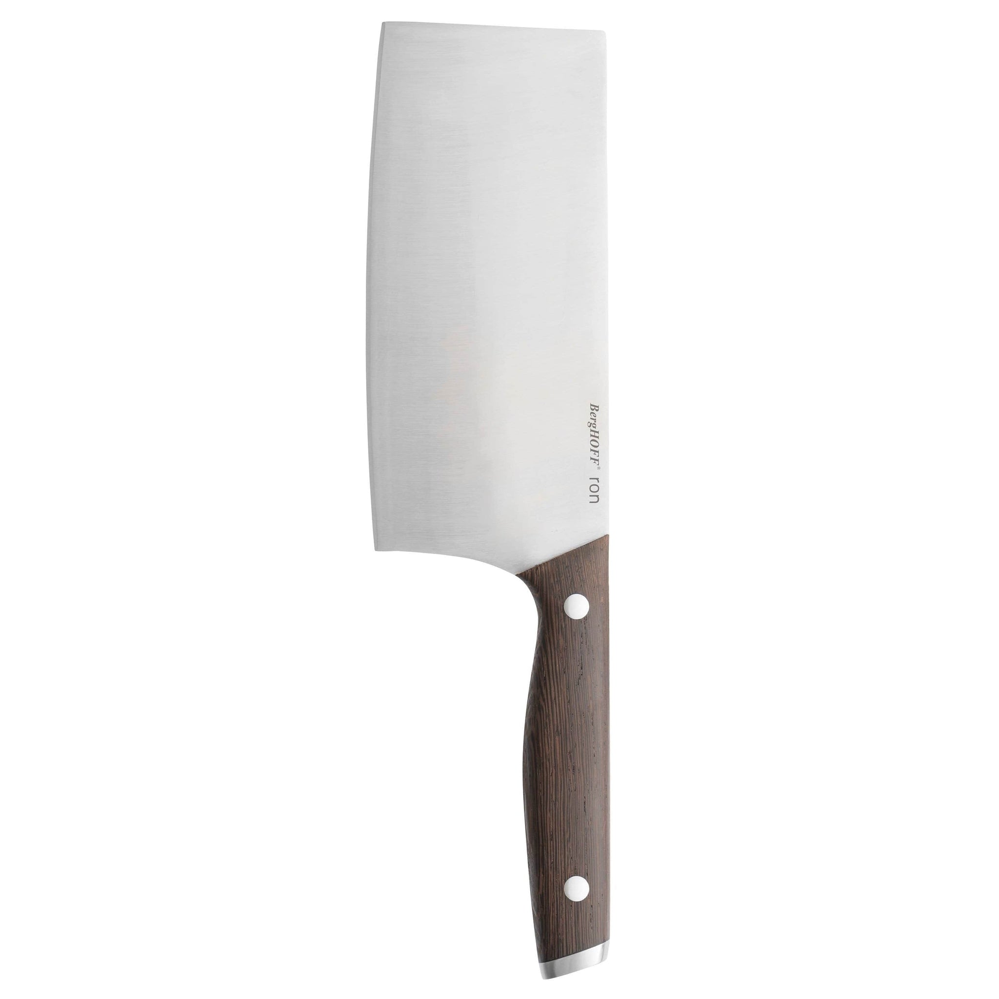BergHOFF - Ron Cleaver with Dark Wooden Handle  - Stainless Steel - 30.5cm - 6600091