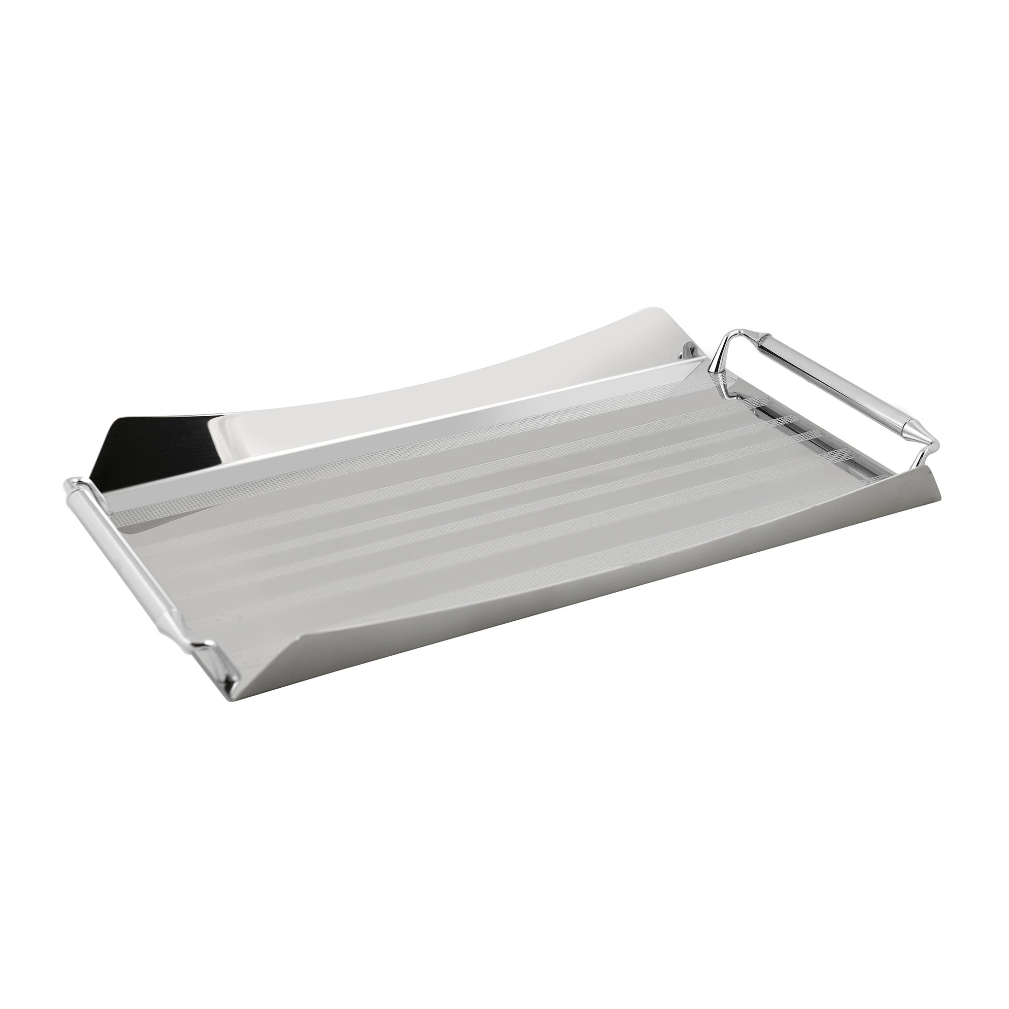 Elegant Gioiel - Rectangular Tray with Handles - Stainless Steel 18/10 - 45x30cm - 75000147