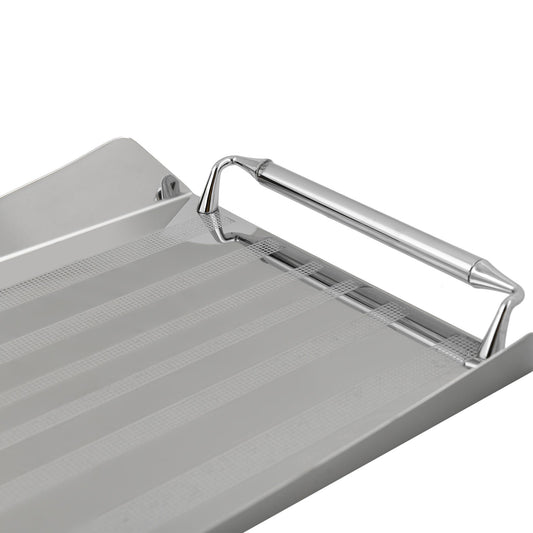 Elegant Gioiel - Rectangular Tray with Handles - Stainless Steel 18/10 - 45x30cm - 75000147
