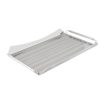 Elegant Gioiel - Rectangular Tray with Handles - Stainless Steel 18/10 - 75000148