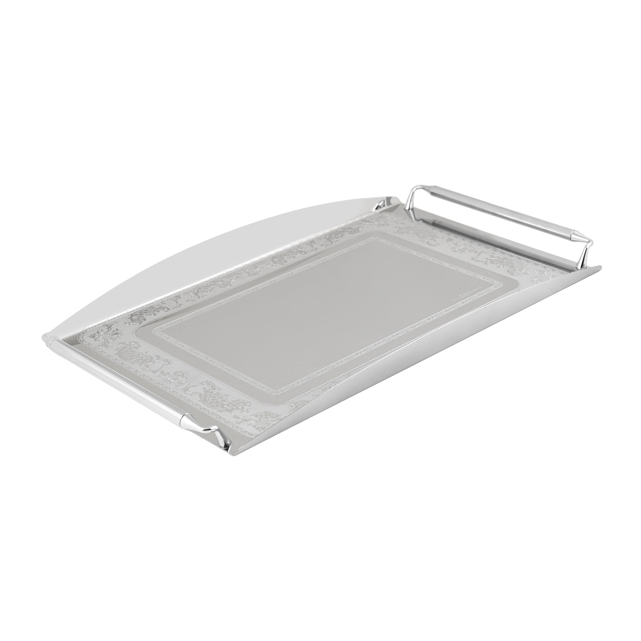 Elegant Gioiel - Rectangular Tray with Handles - Stainless Steel 18/10 - 55x38cm - 75000169