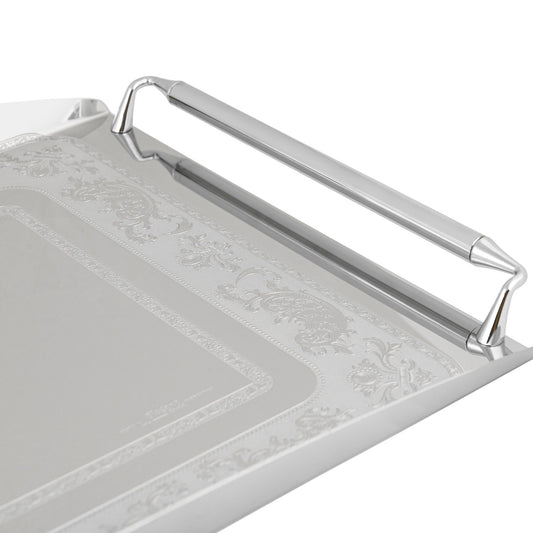 Elegant Gioiel - Rectangular Tray with Handles - Stainless Steel 18/10 - 55x38cm - 75000169