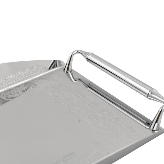 Elegant Gioiel - Rectangular Tray with Handles - Stainless Steel 18/10 - 40x25cm - 75000174