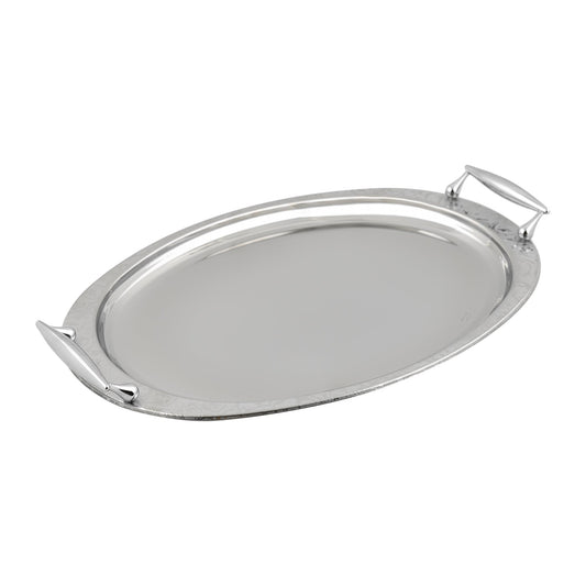 Elegant Gioiel - Oval Tray Set with Handles 2 Pieces - Stainless Steel 18/10 - 75000186