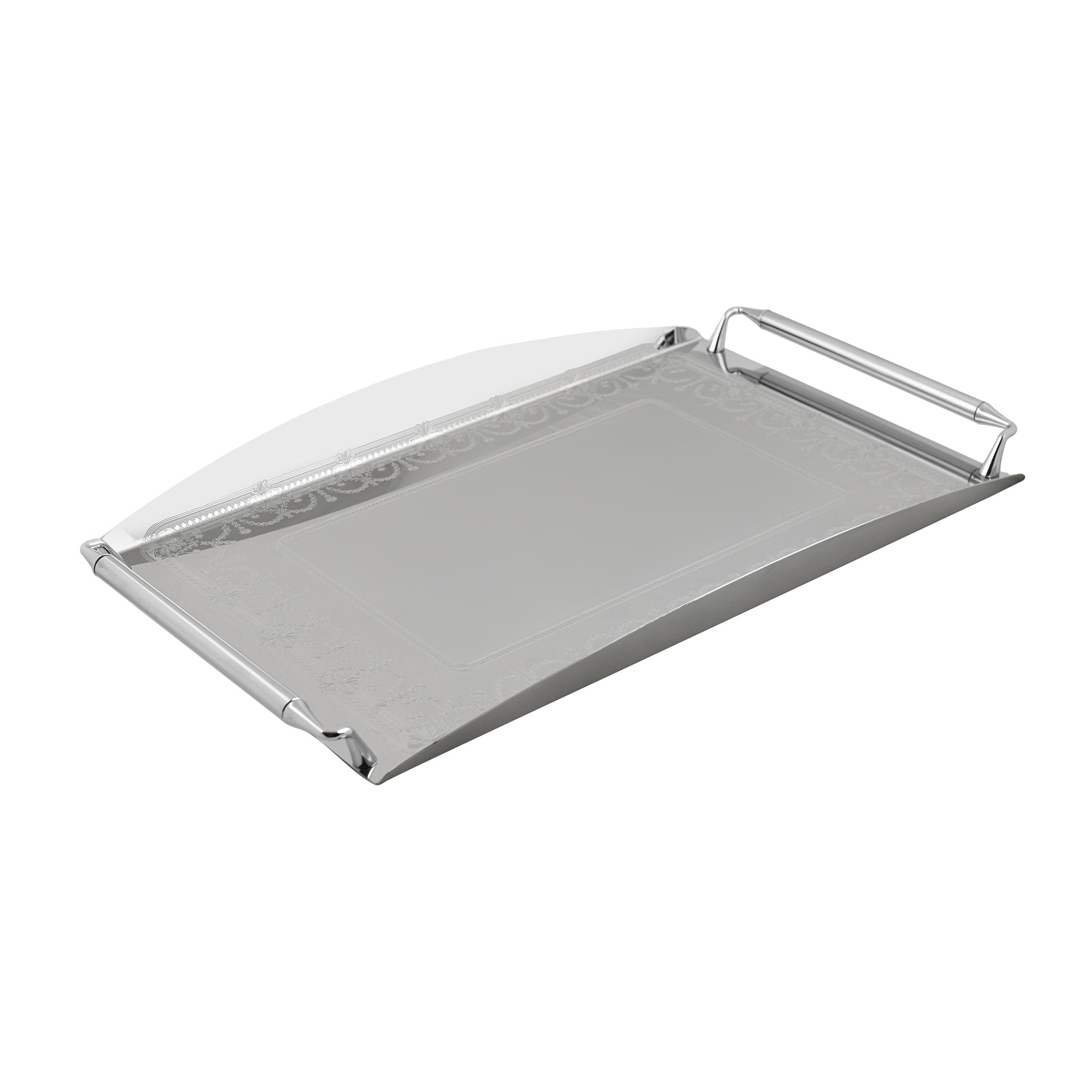 Elegant Gioiel - Rectangular Tray with Handles - Stainless Steel 18/10 - 50x34cm - 75000222