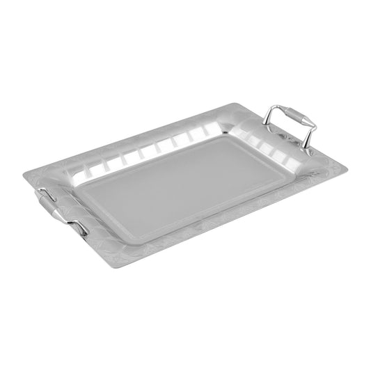 Elegant Gioiel - Rectangular Tray Set with Handles 3 Pieces - Stainless Steel 18/10 - 75000224