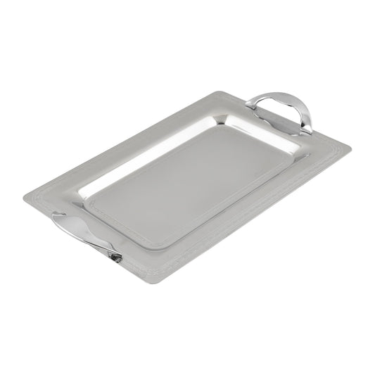 Elegant Gioiel - Rectangular Tray Set with Handles 3 Pieces - Stainless Steel 18/10 - 75000259