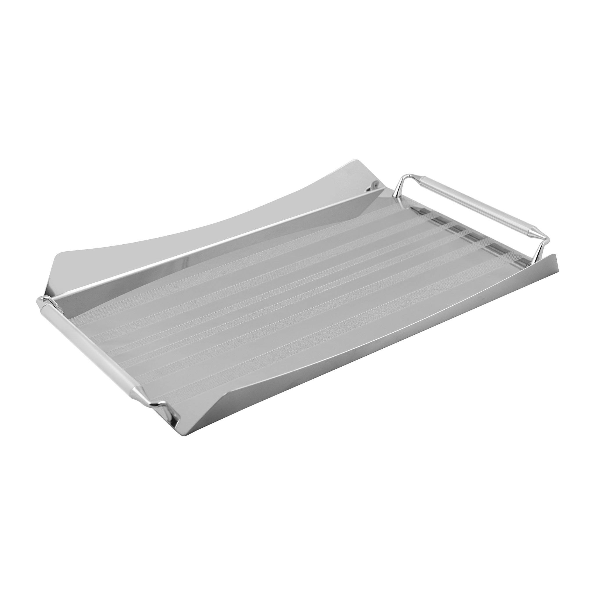 Elegant Gioiel - Rectangular Tray with Handles - Stainless Steel 18/10 - 50x34cm - 75000262