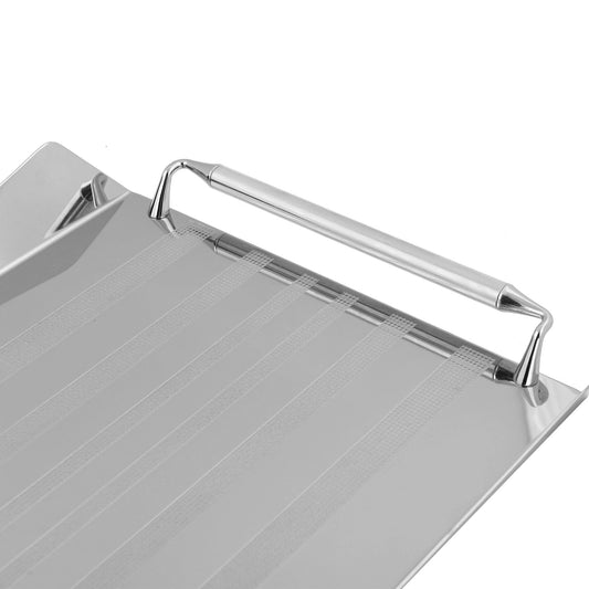 Elegant Gioiel - Rectangular Tray with Handles - Stainless Steel 18/10 - 50x34cm - 75000262