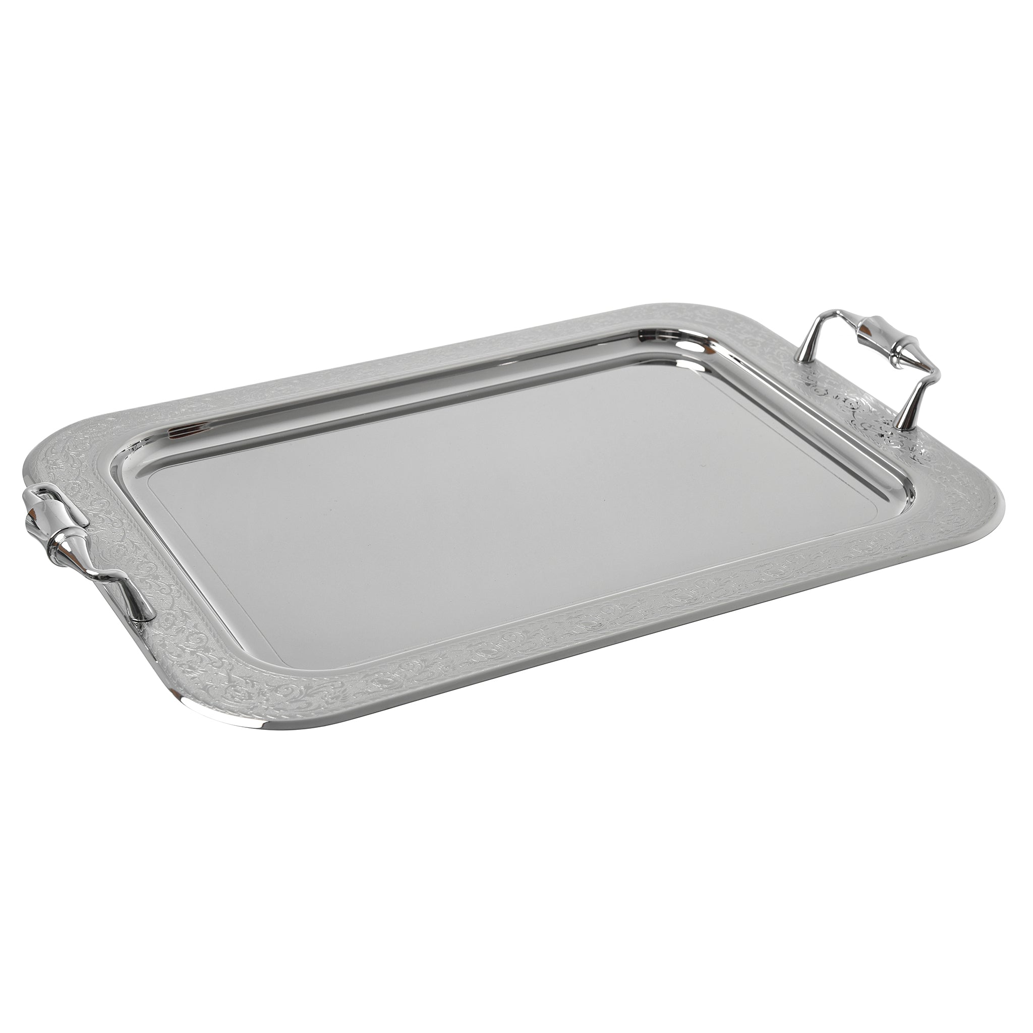 Elegant Gioiel - Rectangular Tray with Handles - Stainless Steel 18/10 - 45cm - 75000363
