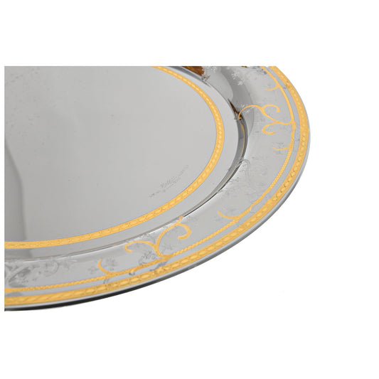 Elegant Gioiel - Oval Tray with Handles - Gold - Stainless Steel 18/10 - 49cm - 75000408
