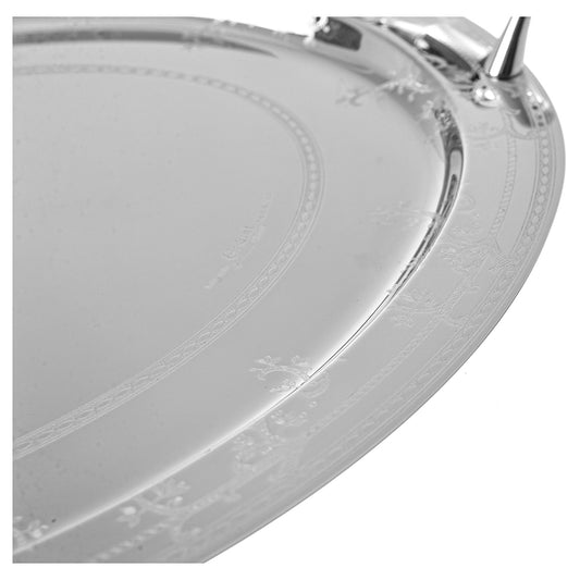 Elegant Gioiel - Oval Tray with Handles - Stainless Steel 18/10 - 48cm - 75000409