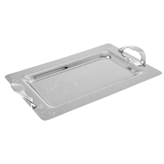 Elegant Gioiel - Rectangular Tray Set with Handles 3 Pieces - Stainless Steel 18/10 - 75000430