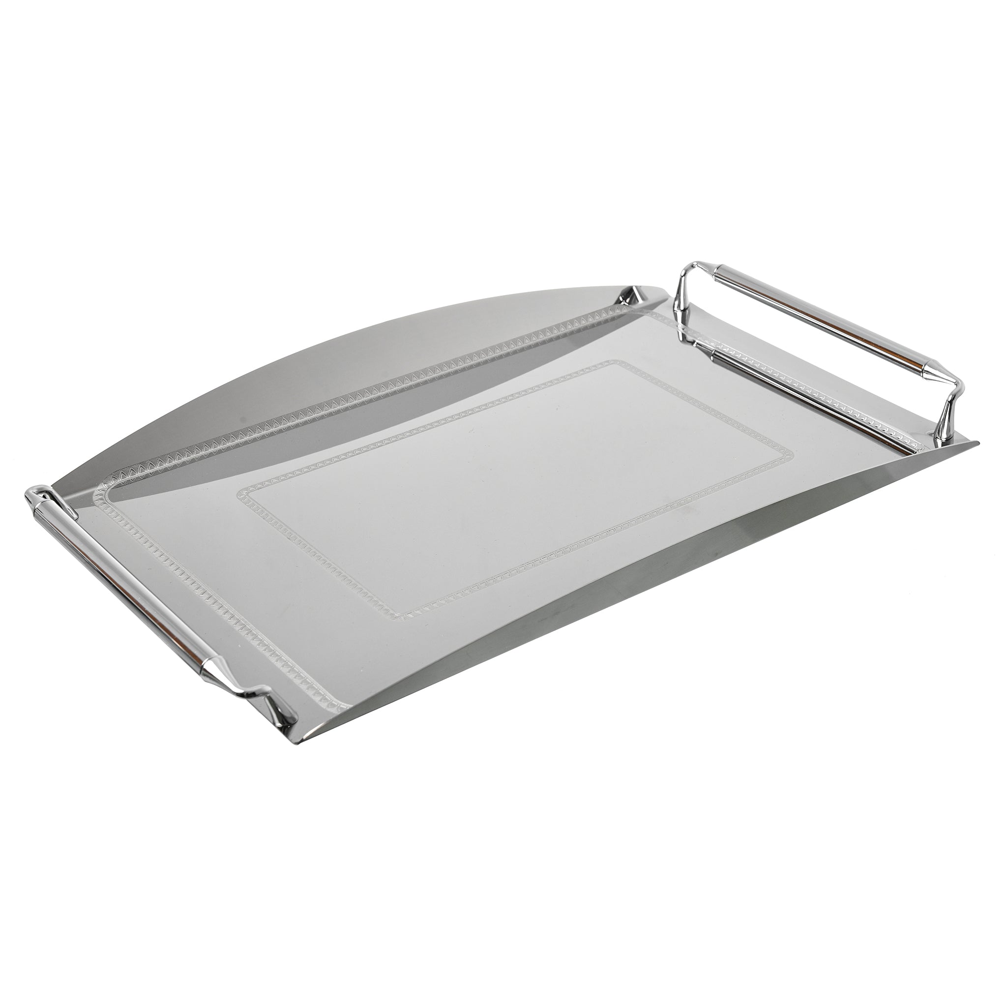 Elegant Gioiel - Rectangular Tray with Handles - Stainless Steel 18/10 - 35x50cm - 75000490