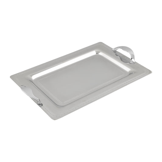 Elegant Gioiel - Rectangular Tray Set with Handles 3 Pieces - Stainless Steel 18/10 - 7500092