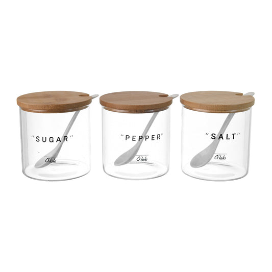 O'lala - Set of 3 Jars With Spoons - 770008006