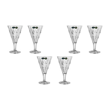 Bohemia Crystal - Goblet Glass Set 6 Pieces - 240ml - 270006618
