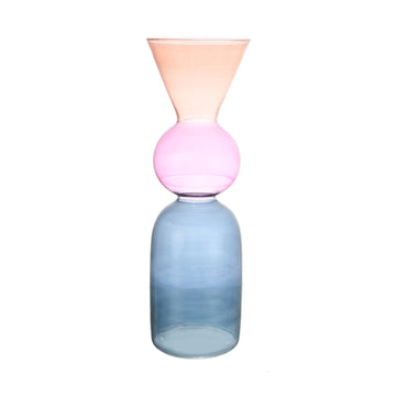 Senzo - Three Color Vase  - Glass - 11x37.5cm - 7400035