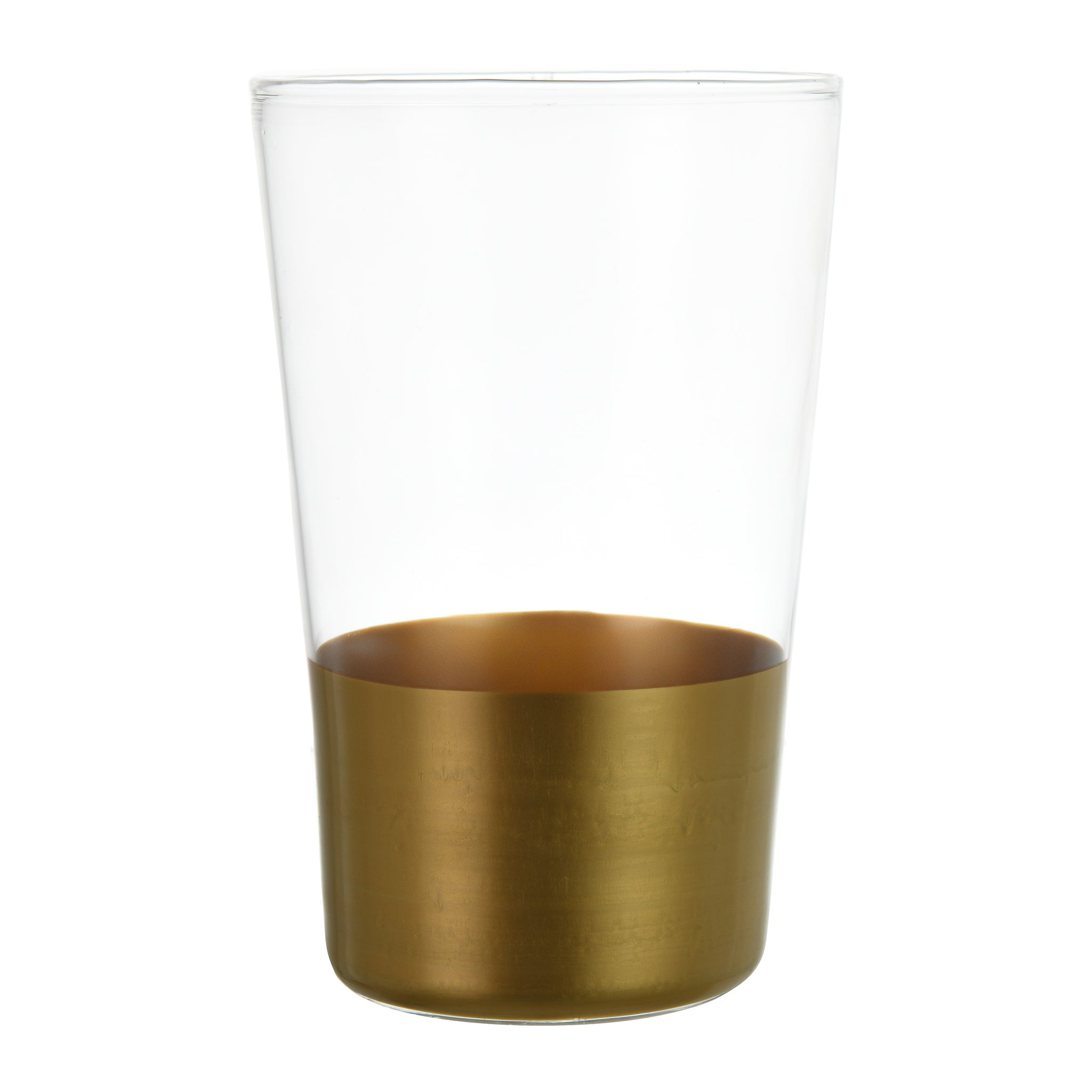 Senzo - Gold Vase - Glass - 10x20cm - 7400047