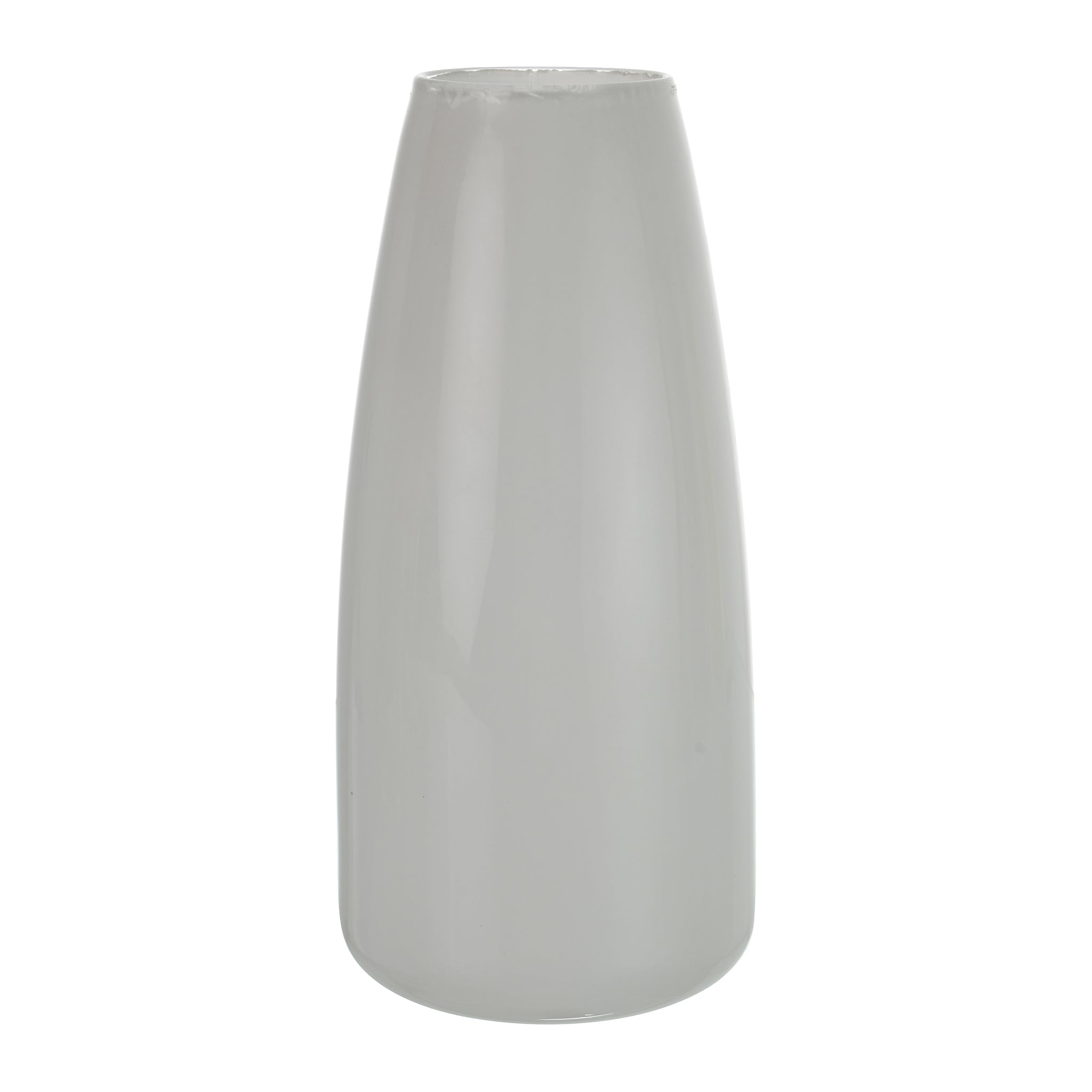 Senzo - White Vase - Glass - 13x30cm - 7400051