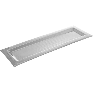 Rectangular Hammered Tray - Stainless Steel - 56x20cm - 80004015