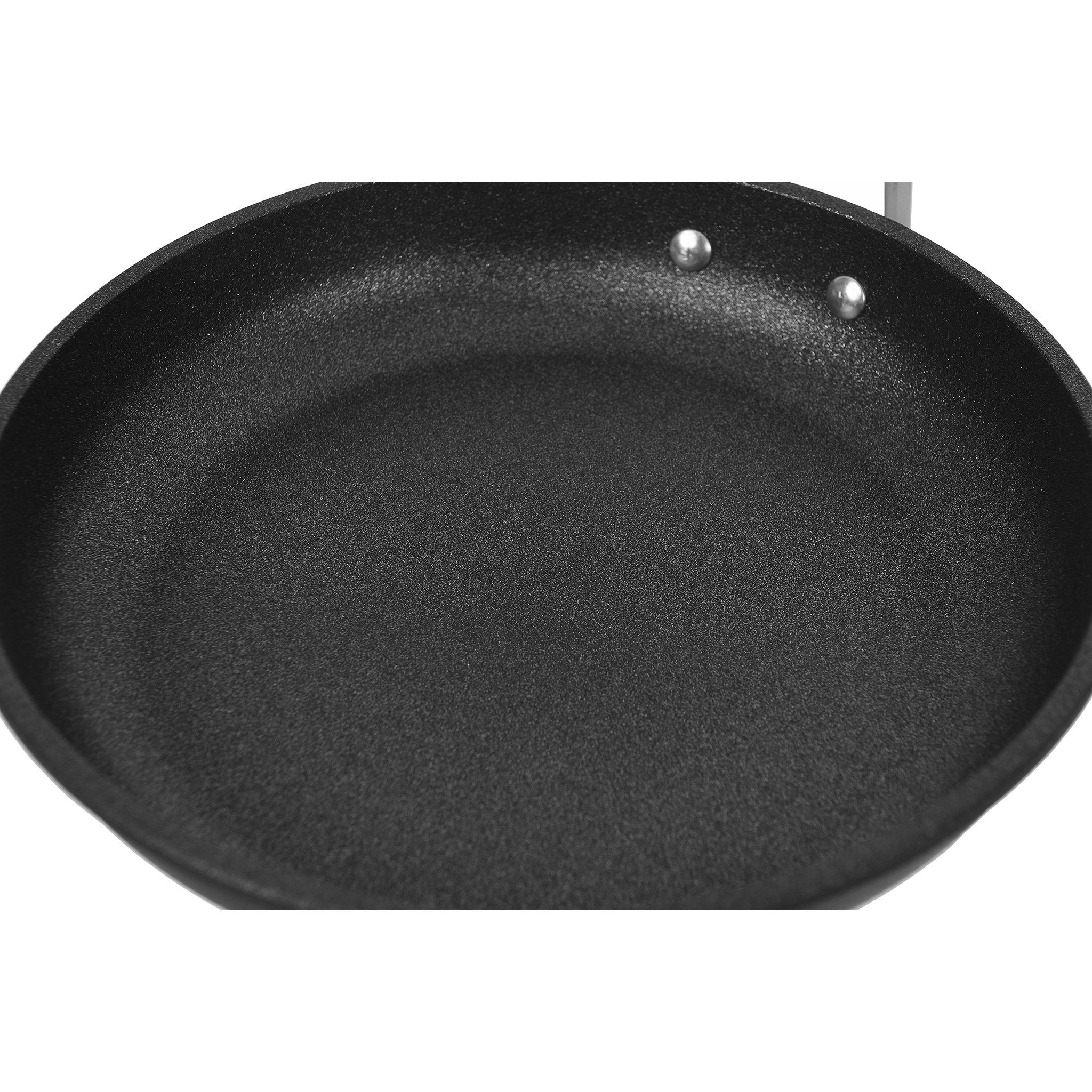 Risoli Frypan with Grey Handle Black Die Cast Aluminum 20cm