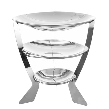 Round Stand 3 Tiers - Stainless Steel - 39cm - 80003972