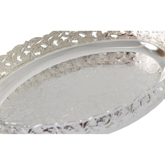 Queen Anne - Oval Tray with Swing Handle & Legs - Silver Plated Metal - 23x14.5cm - 26000370