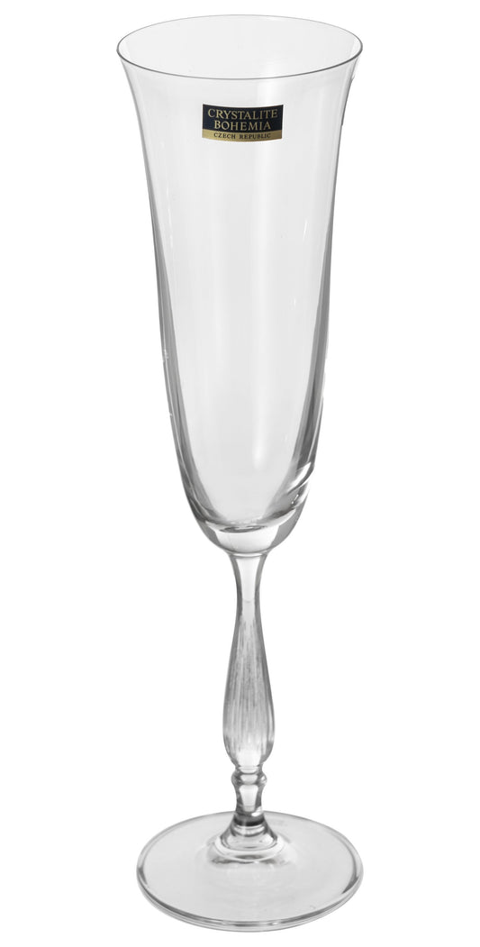 Bohemia Crystal - Flute Glass Set 6 Pieces - 190ml - 3900010005