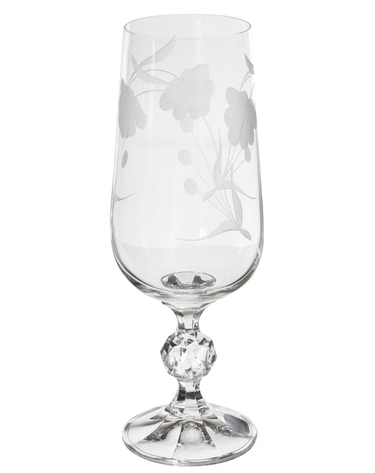 Bohemia Crystal - Flute Glass Set 6 Pieces - 280ml - 39000654