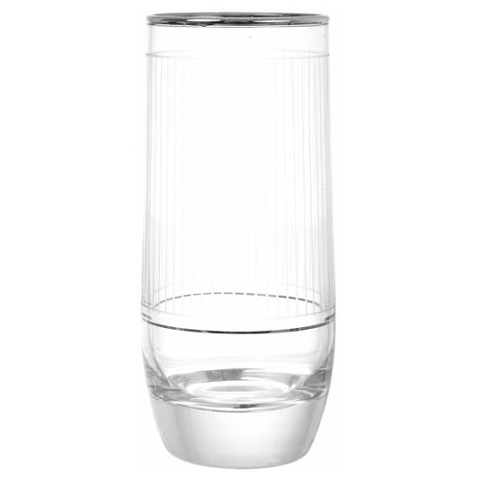 Pasabahce - Highball & Tumbler Glass Set 12 Pieces - Silver - 290ml & 250ml - 39000773