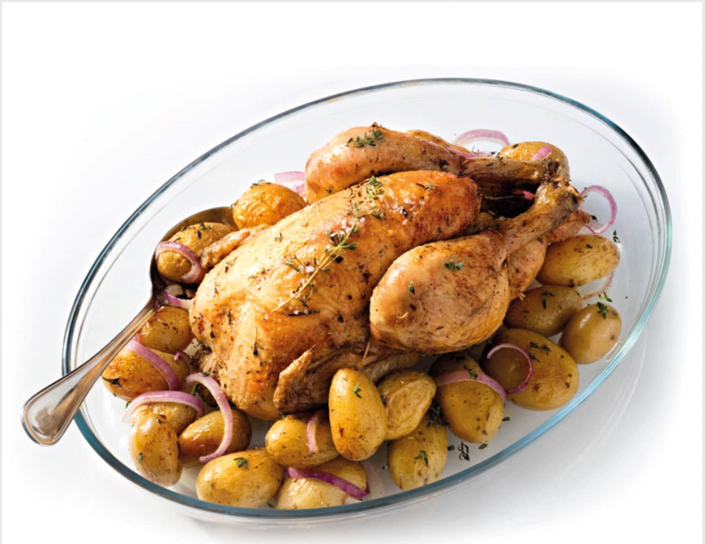 Verrez - Oval Glass Roaster - Tempered Glass - 4 Lit - 770001079