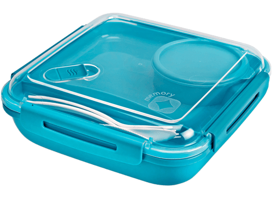 Rotho - Memory B3 Lunch Box - Blue - Plastic - 1.1 Lit - 52000302