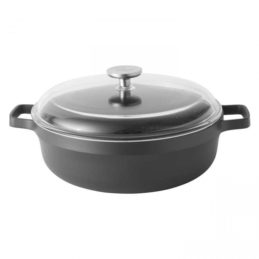 BergHOFF - Gem Covered Sauté Pan with Handles - Grey - Cast Aluminum - 28cm - 440001546